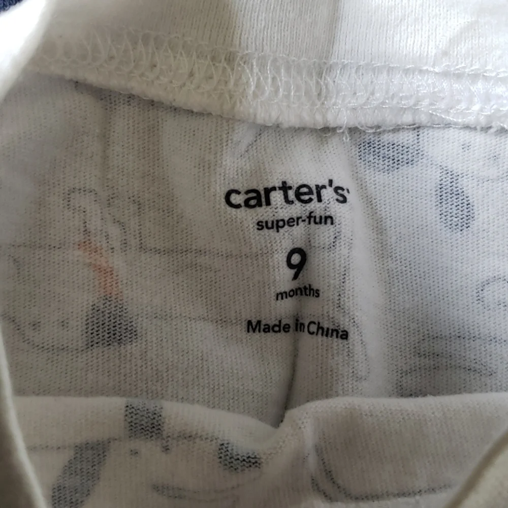 Carter's Navy Blue Dog Print Kids Matching Set 9 months